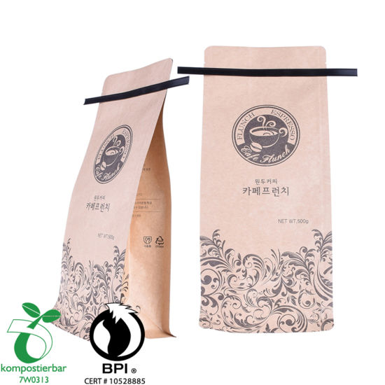 可重复密封的Ziplock透明窗口咖啡豆包装袋来自中国