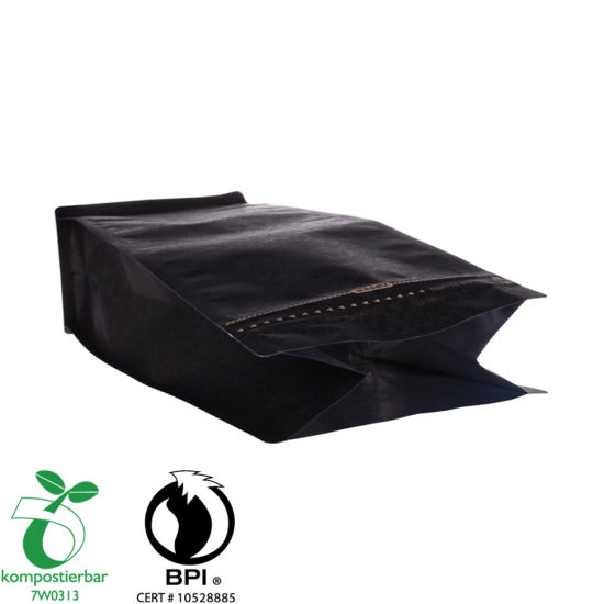拉链平底Bpi认证可堆肥袋在中国工厂