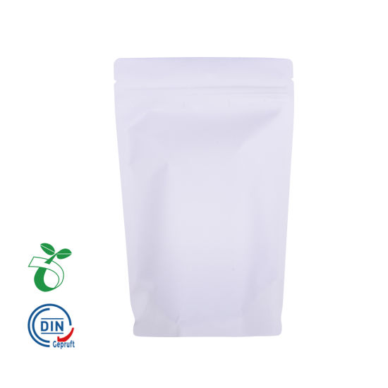 中国环保玉米淀粉基拉链包装可氧化可堆肥Biodagradable牛皮纸茶咖啡袋