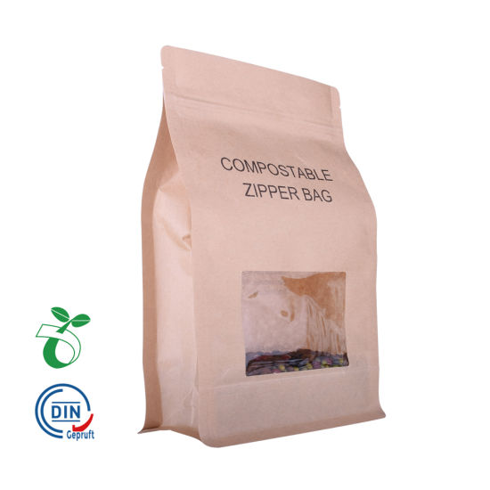 纸袋定制标识打印可生物降解的可堆肥PLA玉米淀粉袋