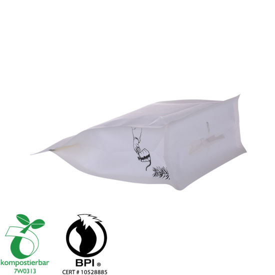 塑料拉链锁块底部可再密封环保袋，适用于中国食品包装供应商